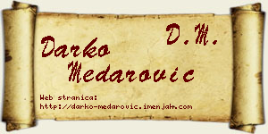 Darko Medarović vizit kartica